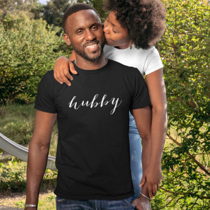 T-shirt Mari moderne blanc écriture noire pour hommes