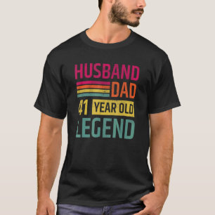 T-shirt Mari papa 41 ans Légende Hommes Anniversaire