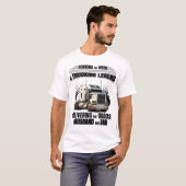 T-shirt mari papa camionneur légende pour blanc (Devant entier)
