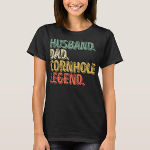 T-shirt Mari Papa Cornhole Légende Drôle Fête des pères