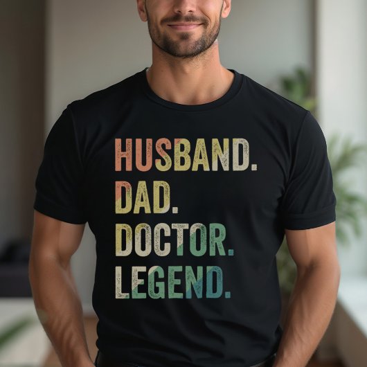 T-shirt Mari papa docteur légende drôle docteur docteur