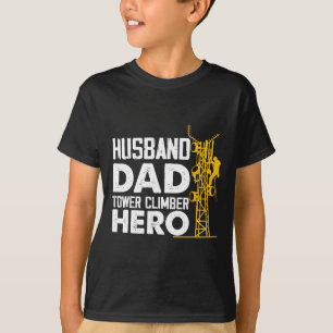 T-shirt Mari Papa Grimpeur de Tour Héros de Tour Cellulair