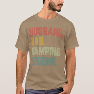 T-shirt Mari Papa Légende de Camping Drôle Papa fille