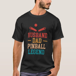 T-shirt Mari papa Pinball Legend Pinball Machine Joueur