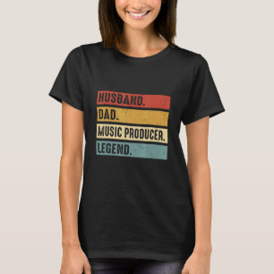 T-shirt Mari Papa Producteur De Musique Qui Crée Des Rythm