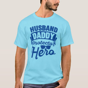 T-shirt Mari.Papa. Protecteur. Héros.