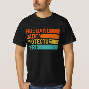 T-shirt mari papa protecteur héros fête des pères pour pap