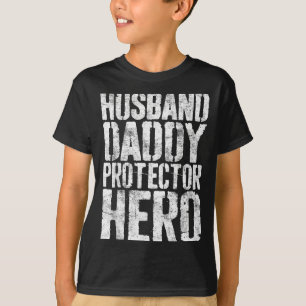 T-shirt Mari Papa Protecteur Héros Papa Conception