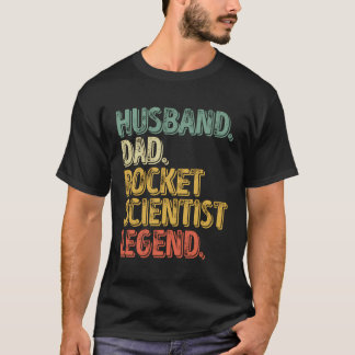 T-shirt Mari Papa Rocket Scientifique Légende Chemise Drôl