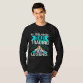 T-shirt Mari Papa Trading Légende Stock Forex Crypto (Devant entier)