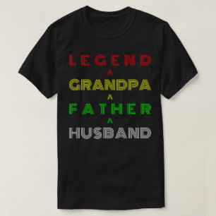 T-shirt Mari Père Grand-père Légende
