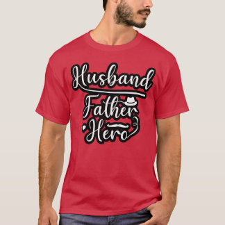 T-shirt Mari Père Héros Fête des pères Cadeau cadeau cadea