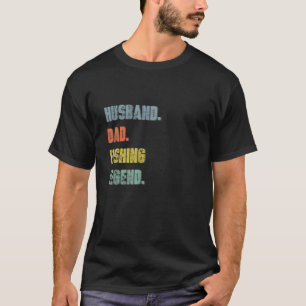 T-shirt Mari Père Papa Pêcheur Légende Vintage Fête des Pè