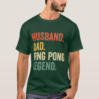 T-shirt Mari Ping Pong drôle Papa légendaire deennis fille