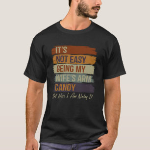 T-shirt Mari vintage Ce n'est pas facile d'être ma femme s
