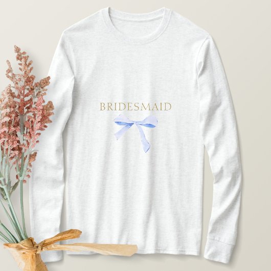 T-shirt Mariage à ruban bleu tendance