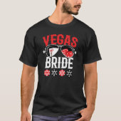 T-shirt Mariage à Vegas - Mariée - Enterrement de vie de j (Devant)