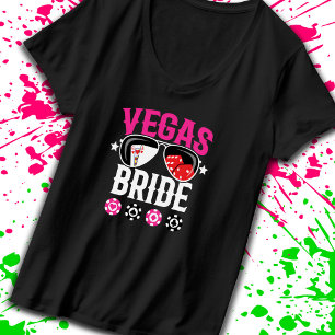 T-shirt Mariage à Vegas - Mariée - Enterrement de vie de j