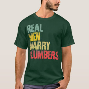 T-shirt Mariage amusant Véritables Hommes Épouser Les plom