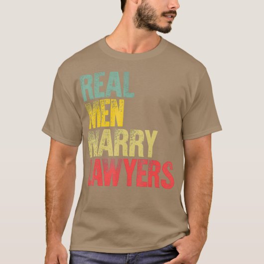 T-shirt Mariage amusant Vrais Hommes Mariage Avocats Maria (Devant)