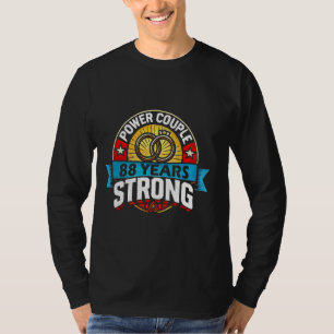 T-shirt Mariage Anniversaire 88 ans Couple de puissance co