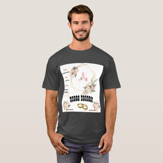 T-shirt Mariage Chauffage en cuir couleur Couple Texte Ima (Devant entier)