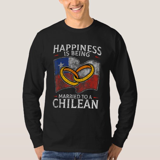 T-shirt Mariage chilien Chili Marié Drapeau Culture mariée (Devant)