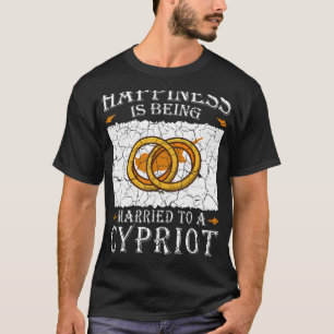 T-shirt Mariage chypriote Patrimoine de Chypre Marié Drape