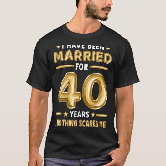 T-shirt Mariage de 40 ans 40e anniversaire de Mariage Funn (Devant)