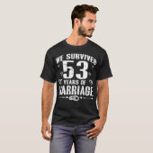 T-shirt Mariage de 53 ans 53e anniversaire de Mariage (Devant entier)