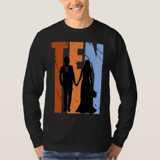 T-shirt Mariage de 9 ans Homme Marié Mari Partenaire