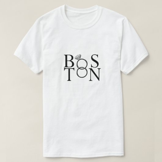 T-shirt Mariage de Boston (Design devant)