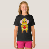 T-shirt Mariage de coeur de la mariée de canard (Devant entier)