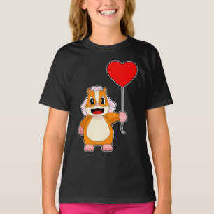 T-shirt Mariage de coeur de la mariée Hamster