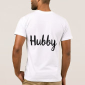 T-shirt Mariage de couple Hubby (Dos)