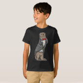 T-shirt Mariage de Cravate Otter Groom Bow (Devant entier)