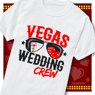 T-shirt Mariage de Destination Las Vegas Équipe Enterremen