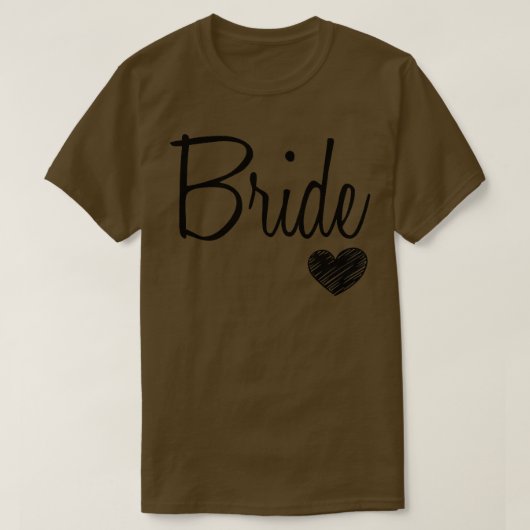 T-shirt Mariage de fête de jeune fille de mariée blanche m (Design devant)