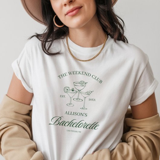 T-shirt Mariage de la fête nuptiale sur mesure Cocktail