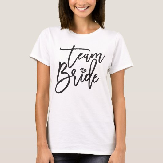 T-shirt Mariage de la mariée Diamond (Devant)