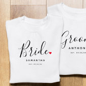 T-shirt Mariage de mariée élégant