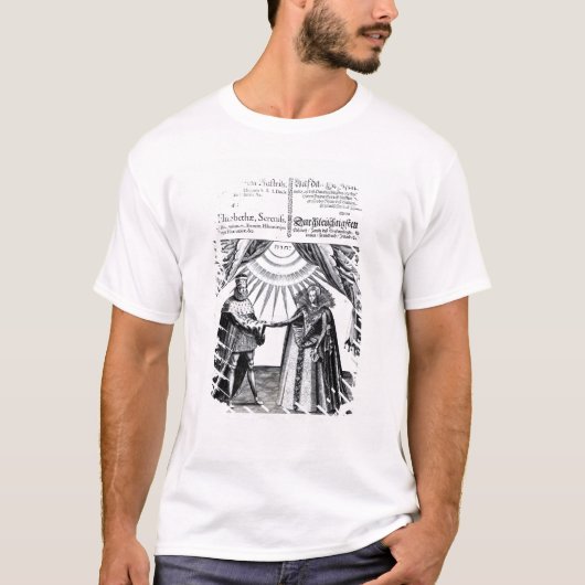 T-shirt Mariage de princesse Elizabeth (Devant)