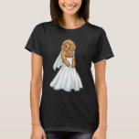 T-shirt Mariage de robe de mariée de caniche<br><div class="desc">Ce design est le cadeau idéal pour un anniversaire,  Noël et d'autres célébrations. Il convient aux femmes,  aux hommes et aux enfants.</div>