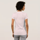 T-shirt Mariage de ruban rose - Bridesmaid (Dos entier)