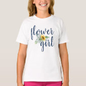 T-shirt Mariage de tournesol fille mignonne (Devant)
