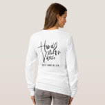 T-shirt Mariage des textes de manuscrit de vibraphone de<br><div class="desc">Conception de vibraphone de lune de miel. Conception en lettres moderne de main des textes de manuscrit pour rendre votre lune de miel extra spéciale. Le mariage parfait de cadeau pour vous bientôt à être ami marié ou juste un festin pour vous-même. Une partie d'une collection.</div>