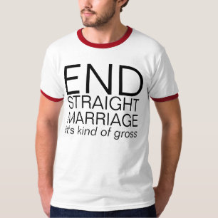 T-shirt mariage droit