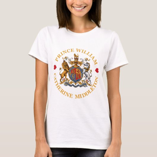 T-shirt Mariage du prince William et de Catherine Middleto (Devant)