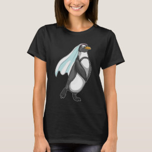 T-shirt Mariage du voile de la mariée de Penguin