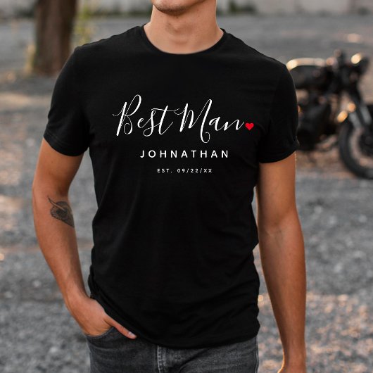 T-shirt Mariage élégant Best Man